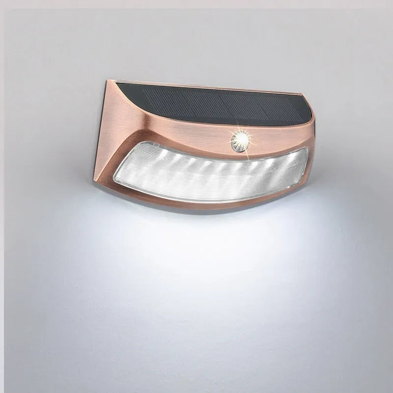 Solar outdoor retro smiling face wall light for garden courtyard decoration