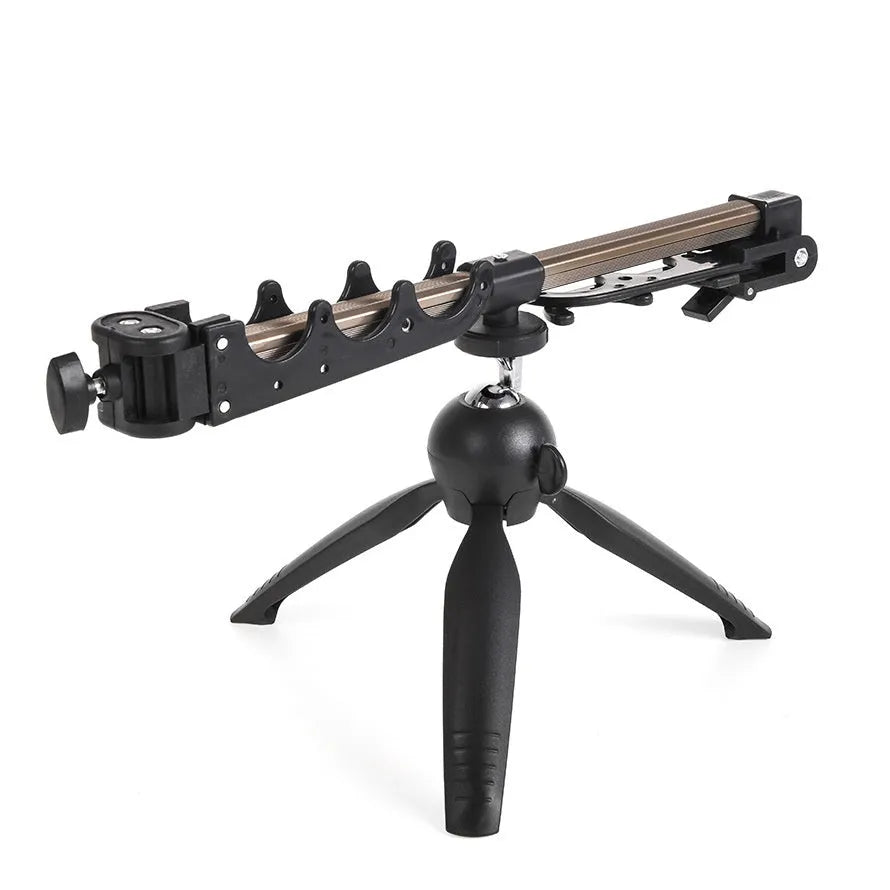 Aluminium ice fishing triangle rod holder bracket with folded legs