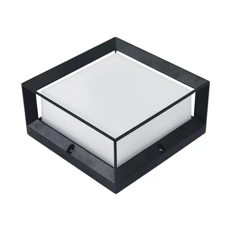 Solar LED outdoor column light with aluminium construction and IP54 waterproof rating