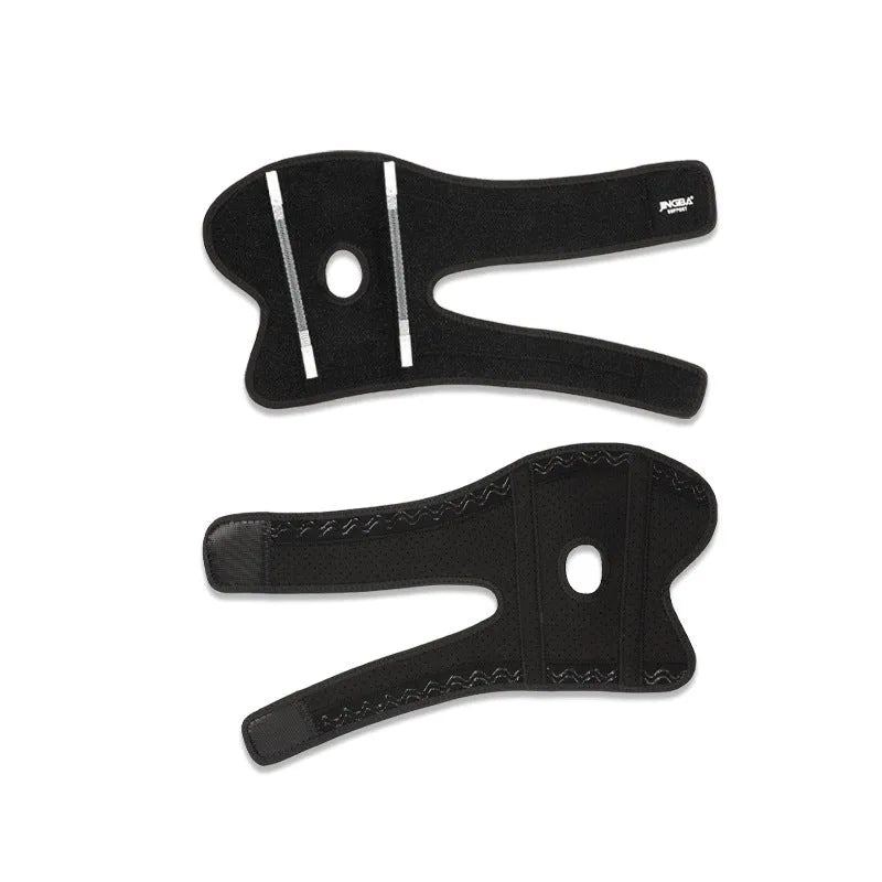 Adjustable black sports elbow guard for multiple athletic activities including basketball and badminton