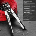Fully automatic wire stripping pliers for electricians with box mounting