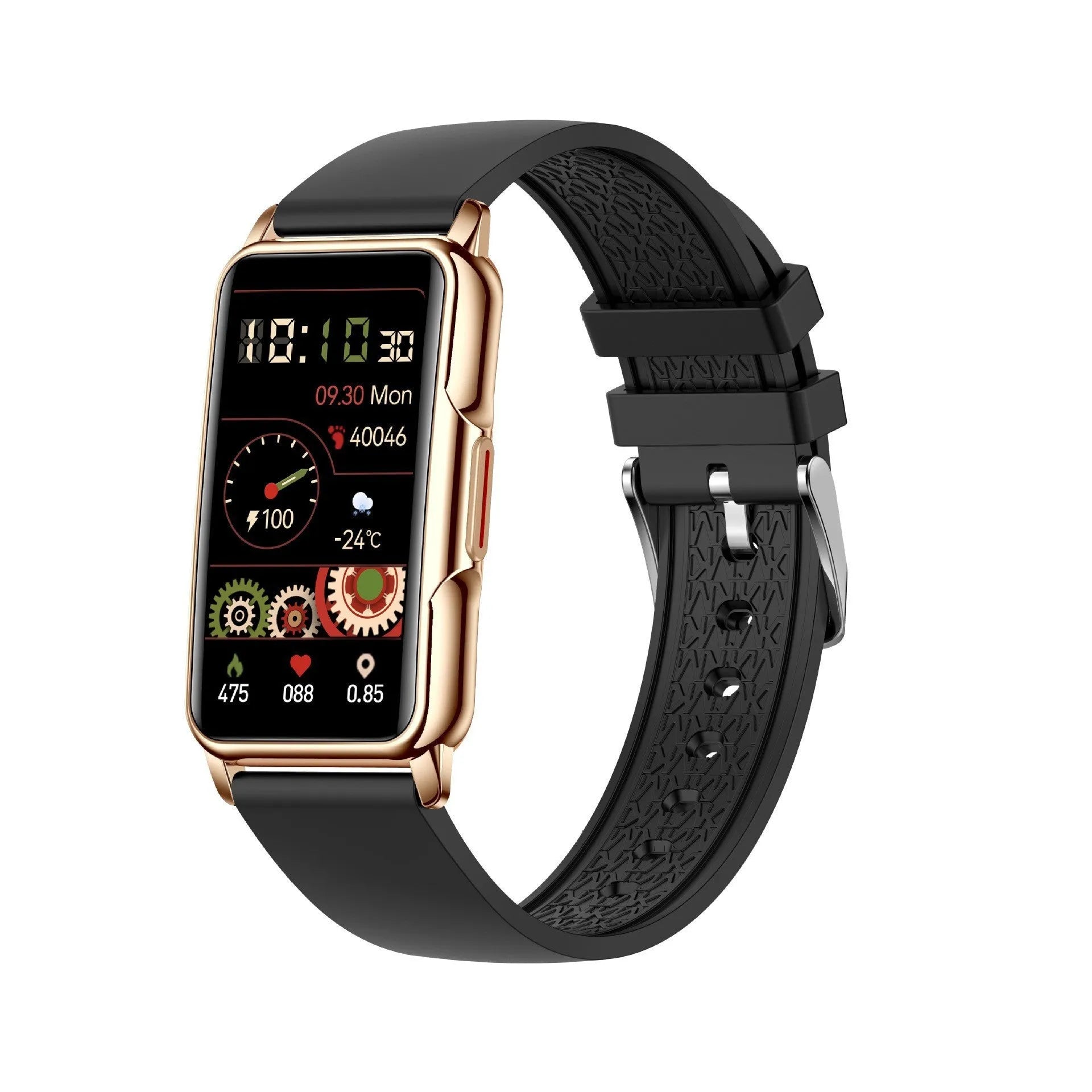 1.47 inch smart bracelet with TFT screen and silicone wrist strap