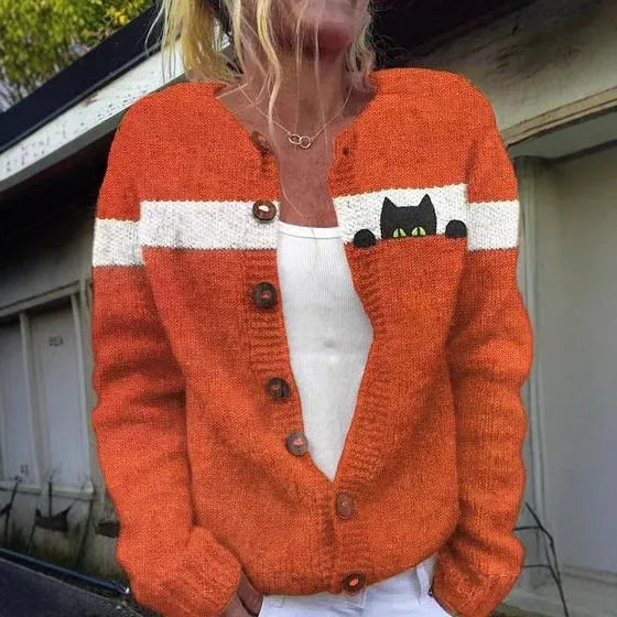 Women's 3D digital printed polyester hoodie jacket regular fit with hood front view