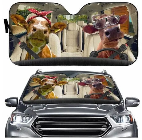 Telescopic aluminium foil car sun visor for front windshield sun protection.