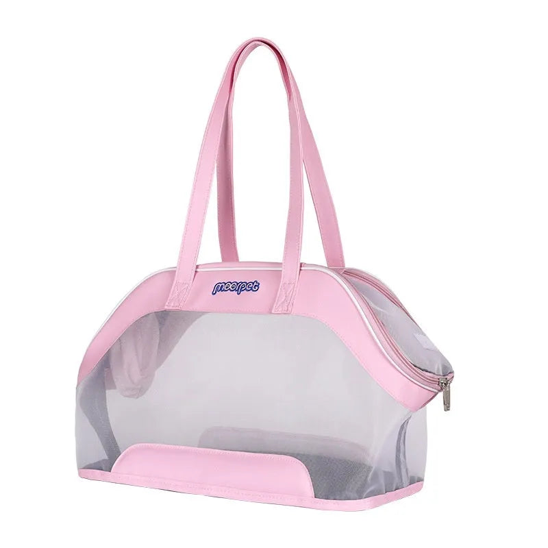 MOORPET leather cat carry bag in Milan White colour showing 25 litre capacity.