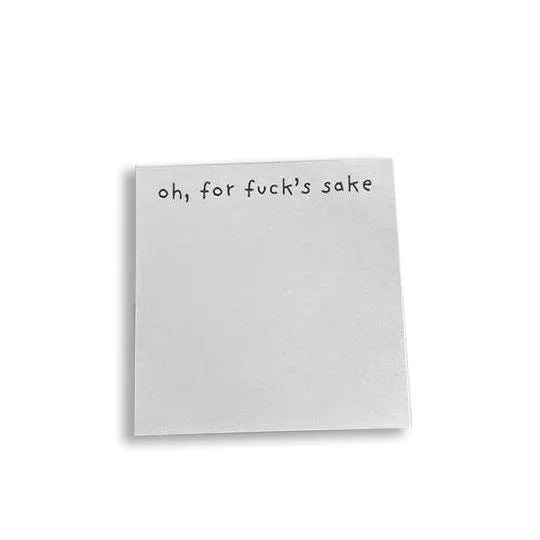 75mm square sticky notes with adhesive back in various cover colour designs including text styles