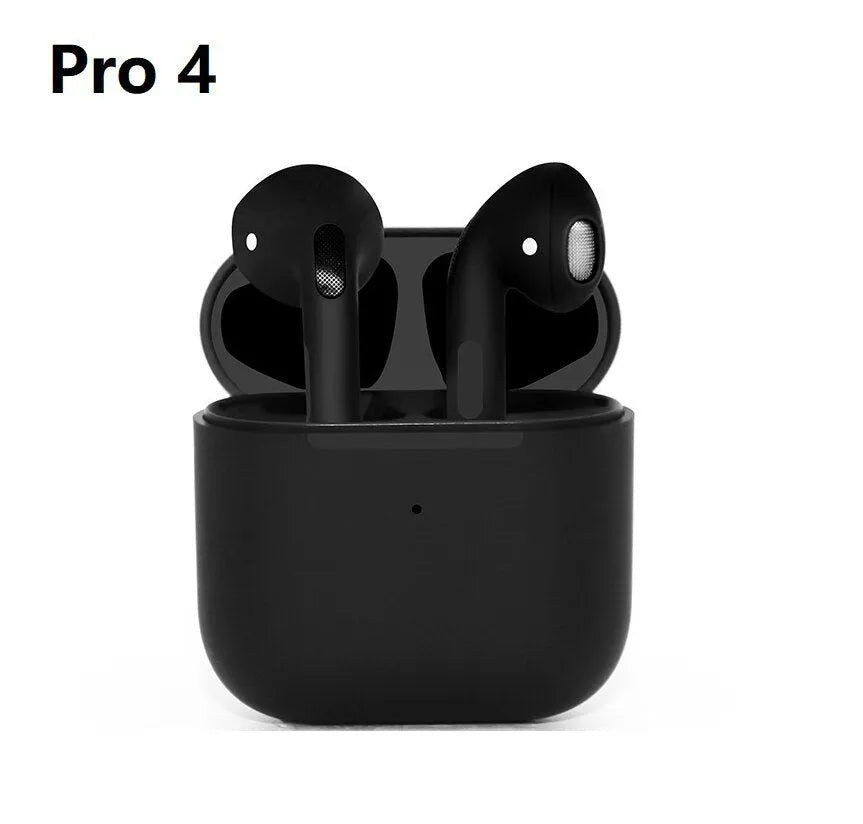 Sports Bluetooth wireless earphones in Pro4 Black colour with in-ear design