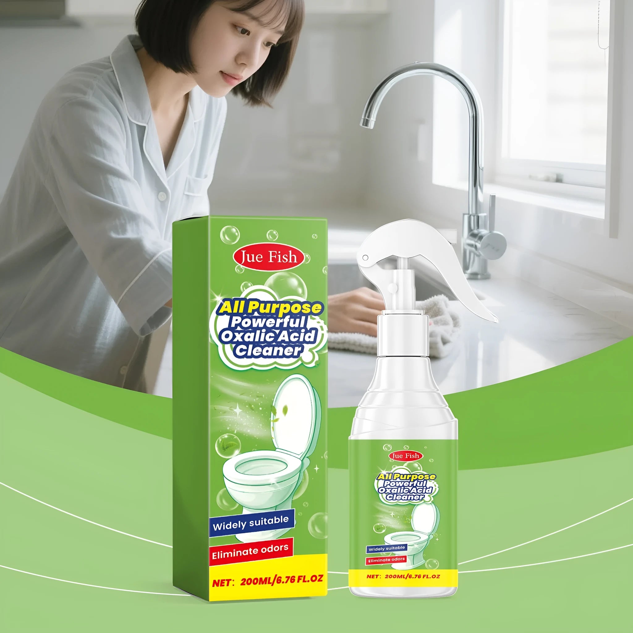 200ml multi-functional household grease cleaning spray bottle with degreaser formula.