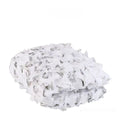 Green camouflage net sunshade with military tactical patterns for UV protection and concealment