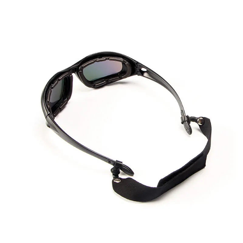 Tactical polarized sunglasses with sports full-rim frame for outdoor cycling