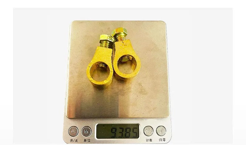 Pure copper car battery terminal clamp with secure connection design
