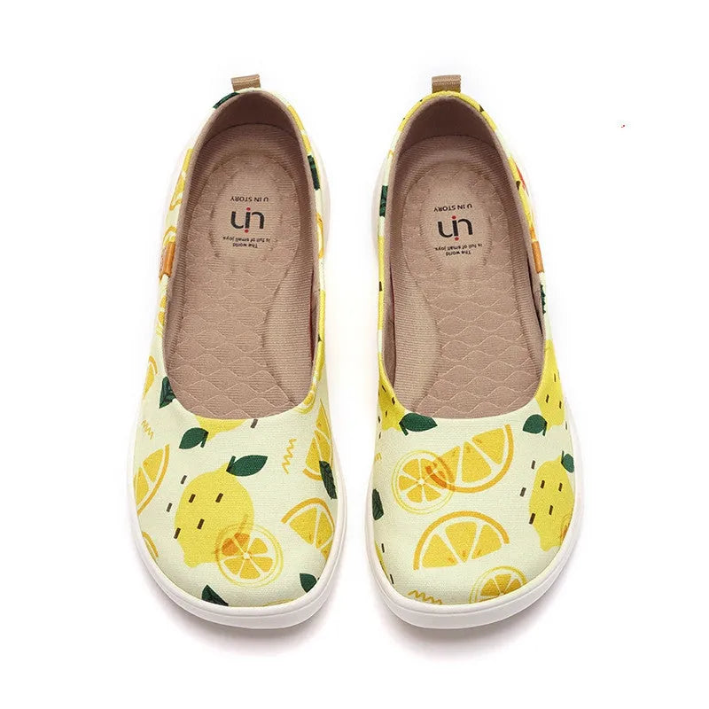 Lazy Shoes women casual canvas shoes slip-on no-tie shallow mouth Pink colour size 35 to 42