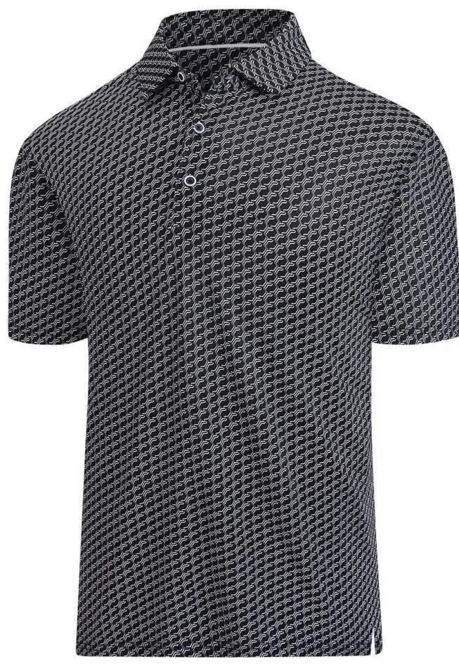 Men's 3D printed short sleeve t-shirt in Japanese retro style with zipper detail on mesh fabric.