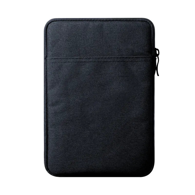Waterproof plush iPad case in black for 10-inch Apple models