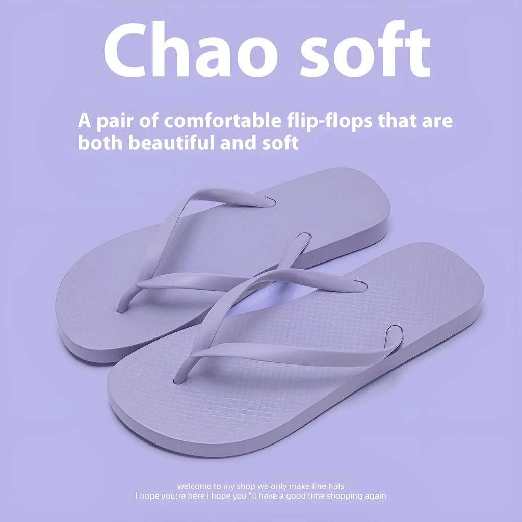 Foldable casual beach slippers with non-slip PVC sole and breathable plastic upper