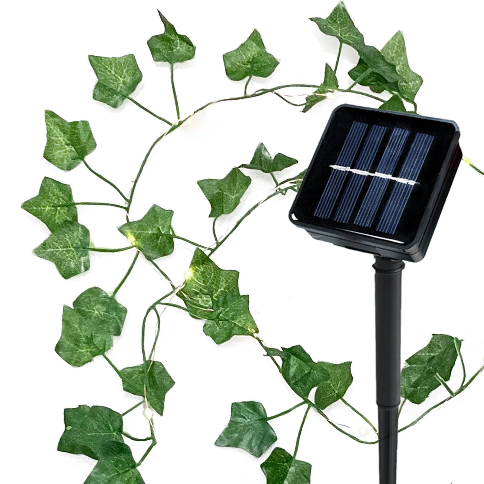 Solar powered flower-shaped string lights with copper wire for garden courtyard decoration