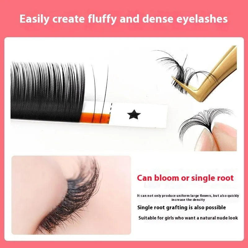 16-row dense false eyelashes in mink hair with matte round wool texture, lengths 8mm to 18mm