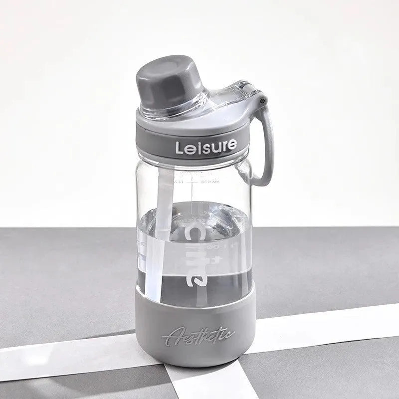 Plastic heat-resistant drinking cup in grey green pink colours with 520ml 780ml 1000ml capacity options