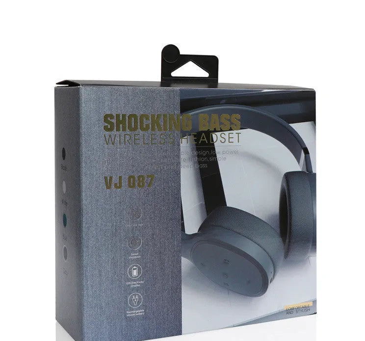 Wireless Bluetooth headset with 40mm drivers available in black, blue, grey and white colour options