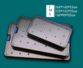 Large, medium, and small soft silicone disinfection boxes for UV sterilisers in assorted colours.