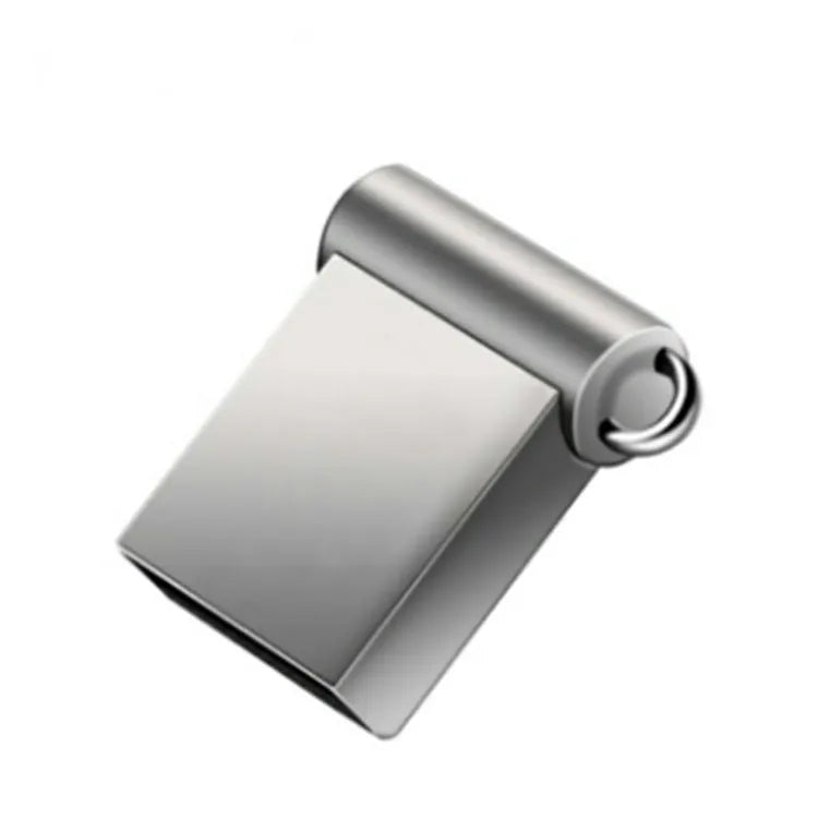 Heart shaped bronze metal USB flash drive pendant with write protection switch on keychain
