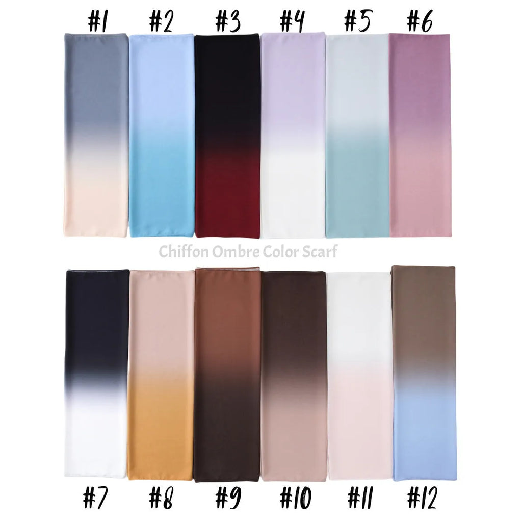 Women's lightweight chiffon summer scarf in ethnic Pu long style
