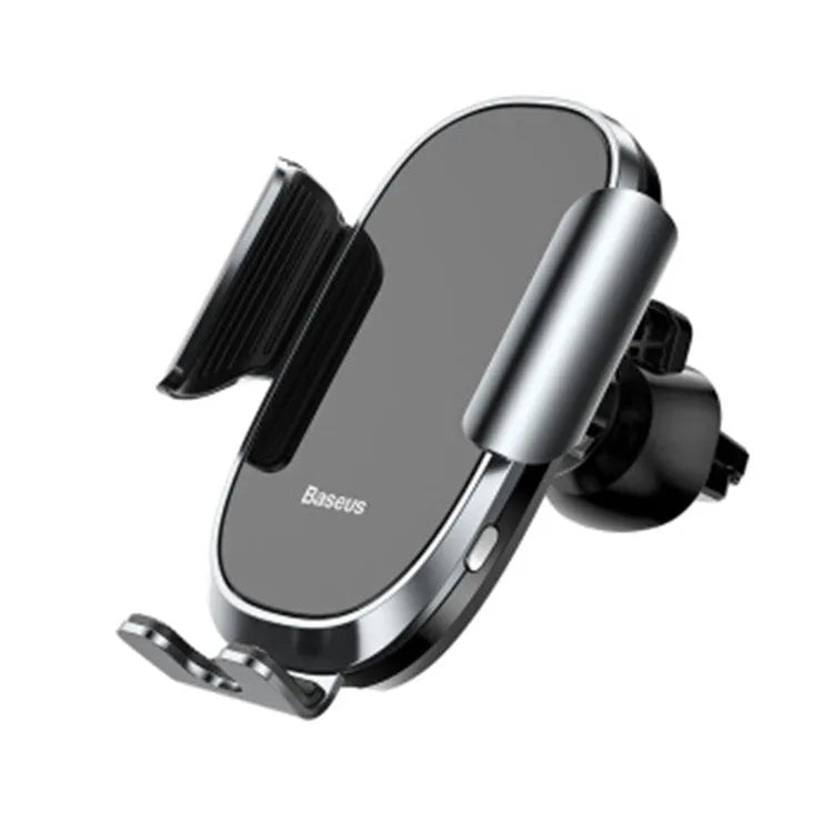 Universal car bracket phone holder mounted on dashboard holding smartphone