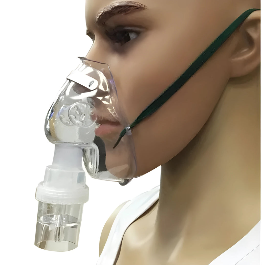 Close-up of a soft rubber mask adjuster clip for face mask ear loops.