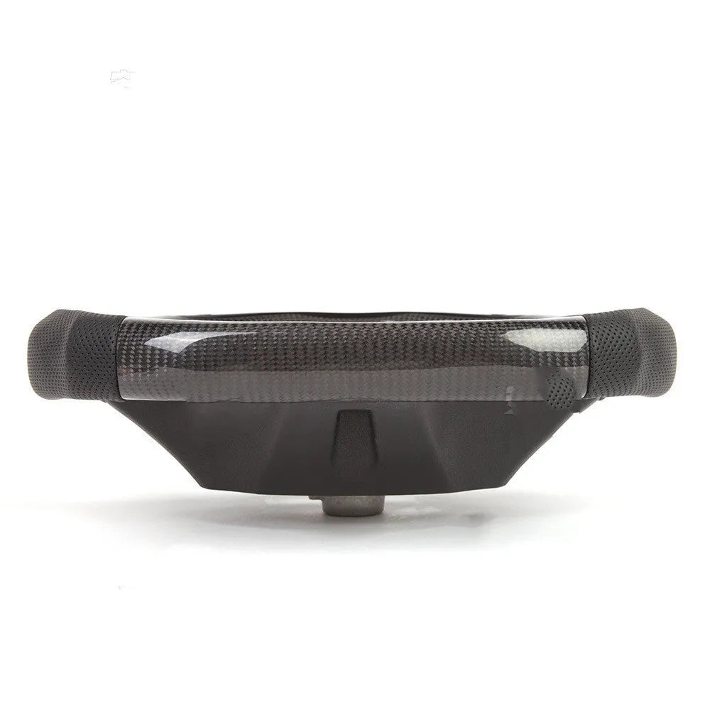 Black carbon fibre BMW sports steering wheel with LED display for X3 X5 models.