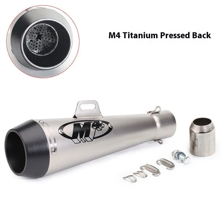 Universal M4 motorcycle exhaust pipe in multiple specification options