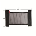Black elastic polyester storage net for securing items in a car boot, shown in 20x35cm and 20x45cm sizes.