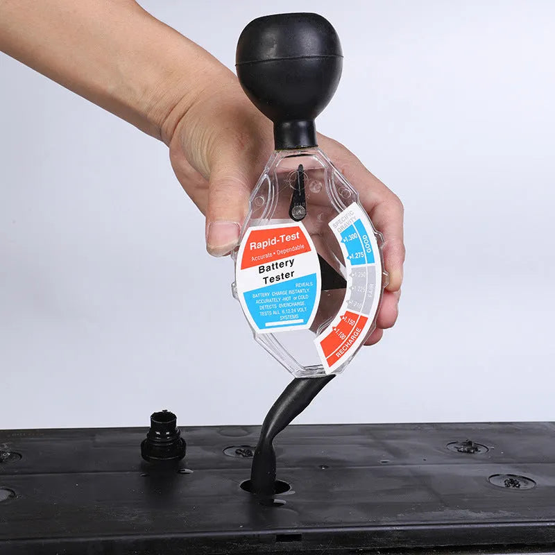 ABS plastic battery hydrometer for lead acid electrolyte testing with suction operation