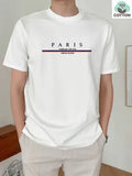 Men's loose fit pure cotton t-shirt with printed letter design in apricot colour.
