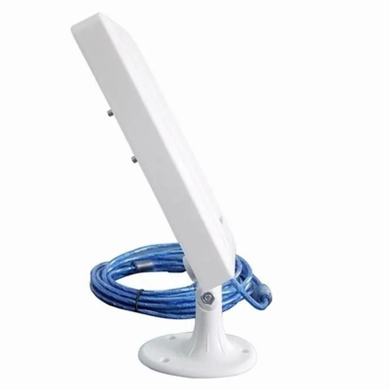 White USB wireless network adapter for computer WiFi connectivity