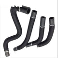 Black self-winding automotive wire protector sleeve showing expandable mesh construction for cable organisation