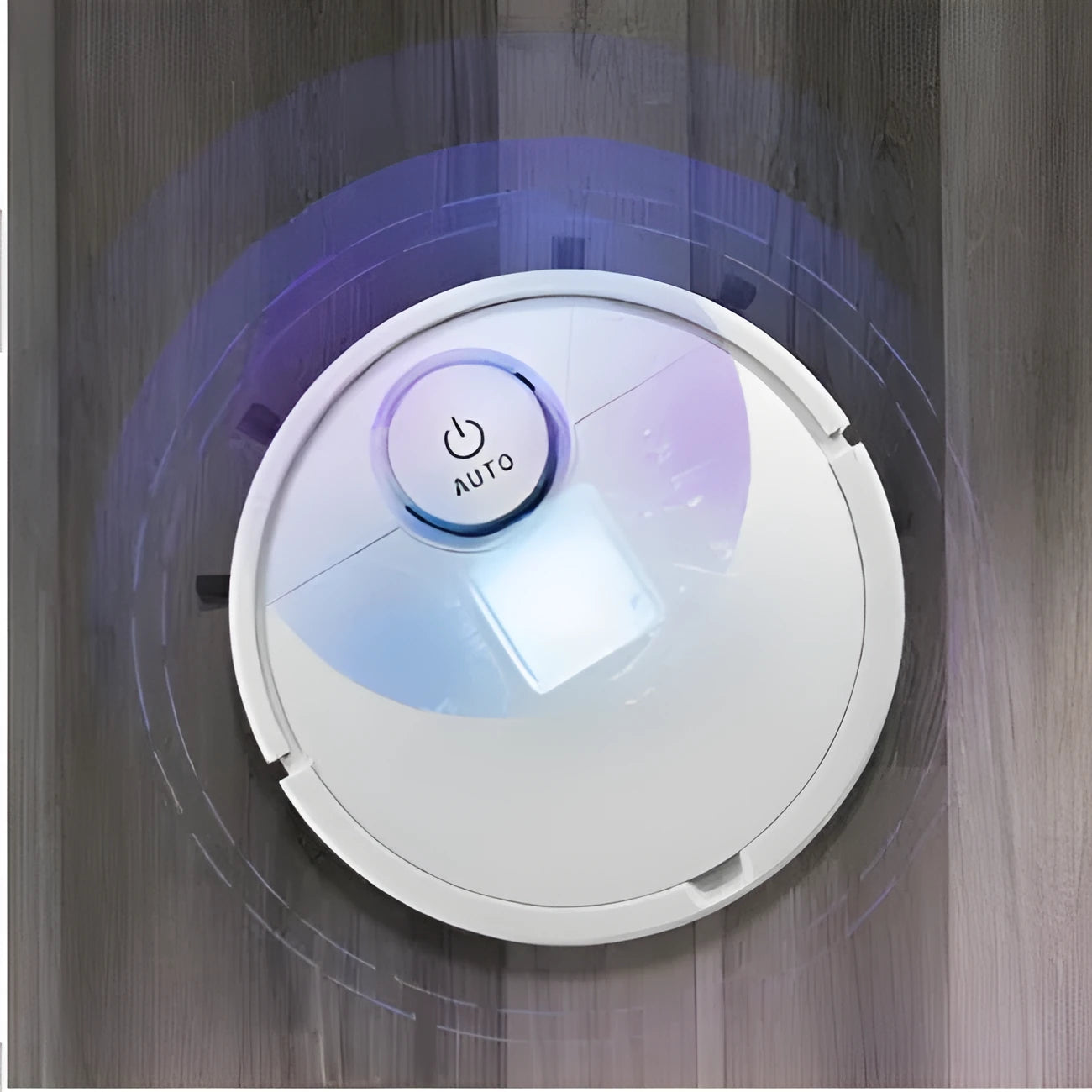Automatic sweeping robot cleaner with compact design and control panel