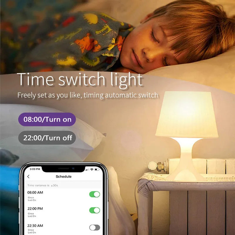 Smart WiFi GU10 LED spotlight bulb with RGBCCT colour and voice control