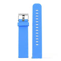 Solid colour silicone replacement watch strap for Garmin Forerunner 245 with straight buckle.