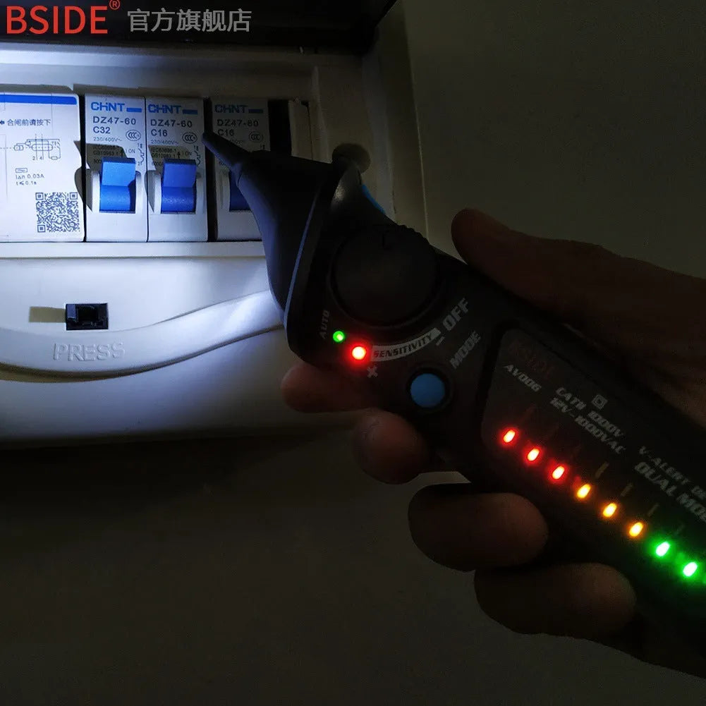 Smart sensor test pencil with round head tip for high-voltage electrical equipment testing