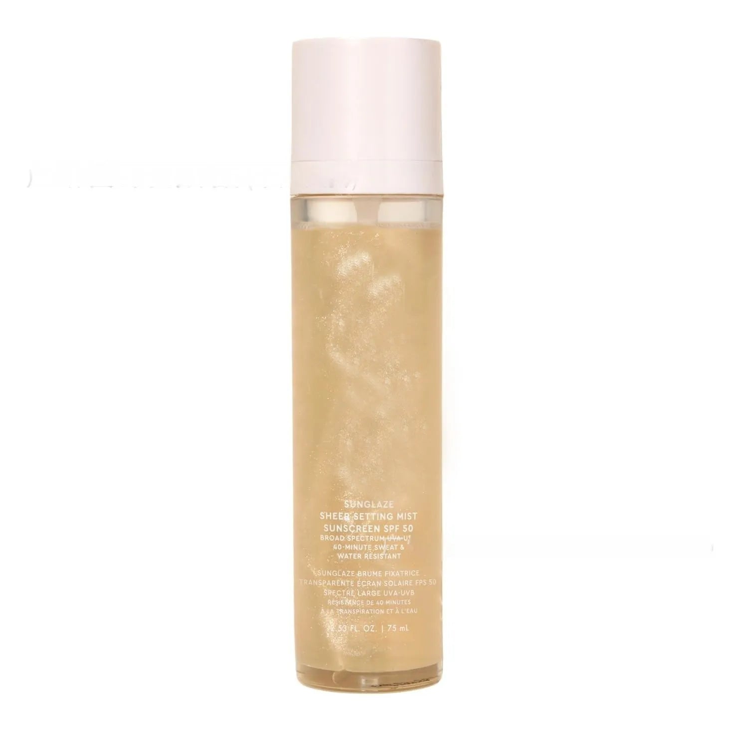 75ml bottle of moisturising and nourishing facial toner and makeup setting spray