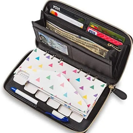 Anti-theft RFID blocking card holder wallet in PU leather with multiple colour options