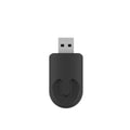 Black mini USB CarPlay wireless adapter interface with compact dimensions