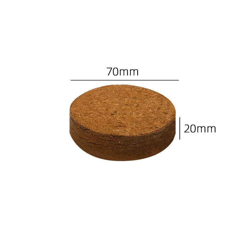 Nutrient soil medium vegetable planting and seedling blocks with various size specifications
