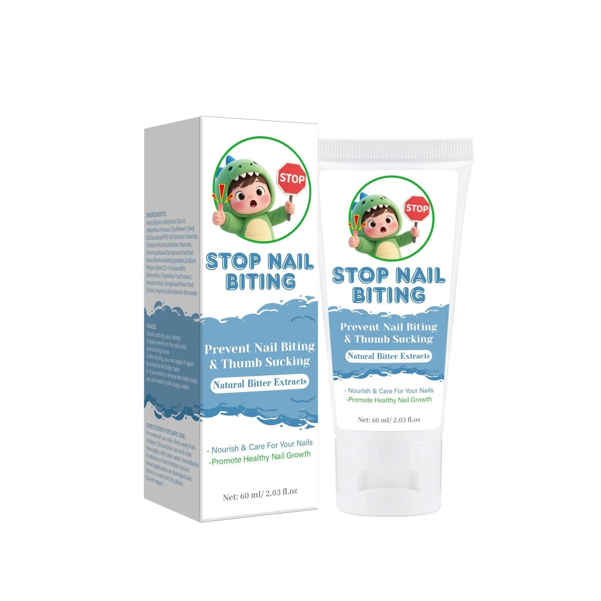 60ml nail neck cream in neutral packaging for anti-bite nail treatment