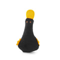 Yellow duck plush pet toy with squeaker and catnip for dogs and cats