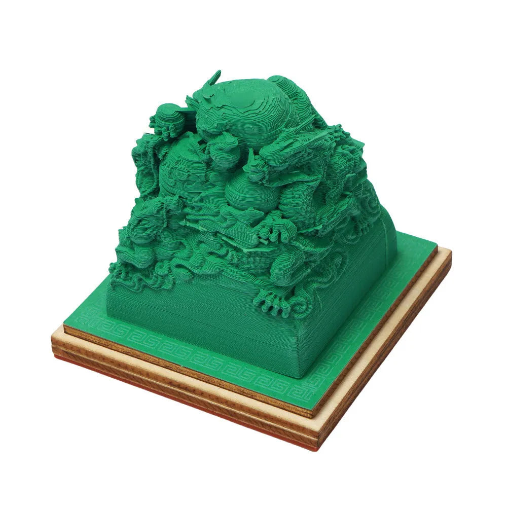 3D sticky note paper carving notepad with tear-off pages and decorative ornament design