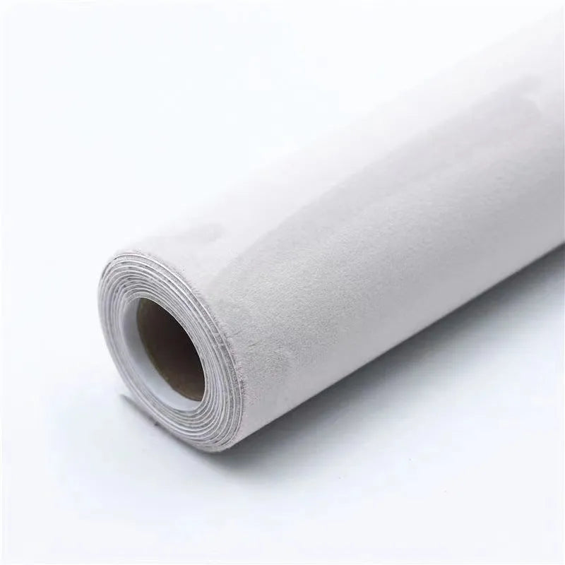 Self-adhesive leather suede sheet showing texture and colour options for DIY projects