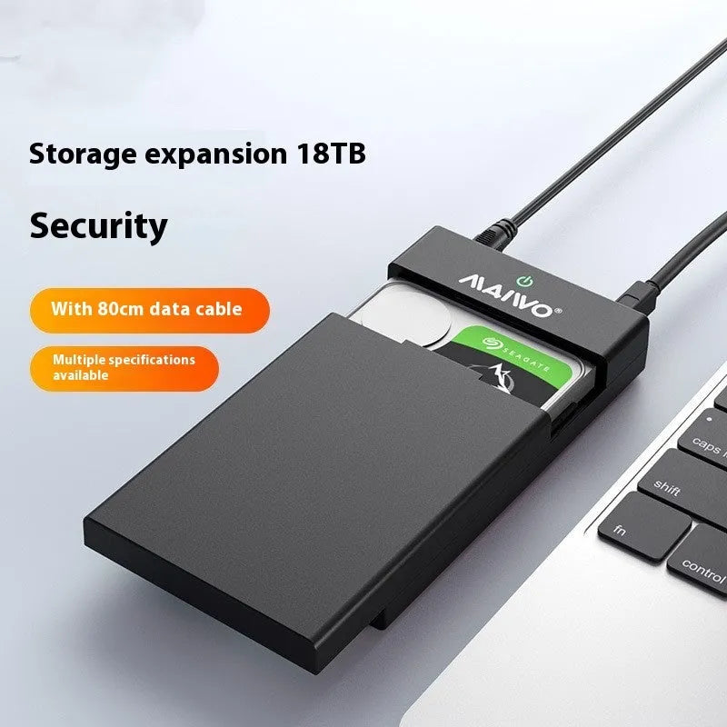 USB 3.0 hard disk enclosure for 3.5-inch SATA drives with slide cover design in multiple colour options