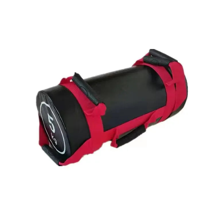 Flat white PVC fitness sandbag training weight for strength conditioning