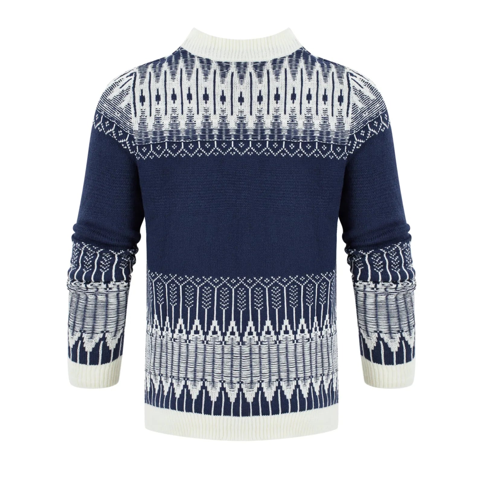 Men's knitted pullover sweater with long sleeves for autumn and winter wear